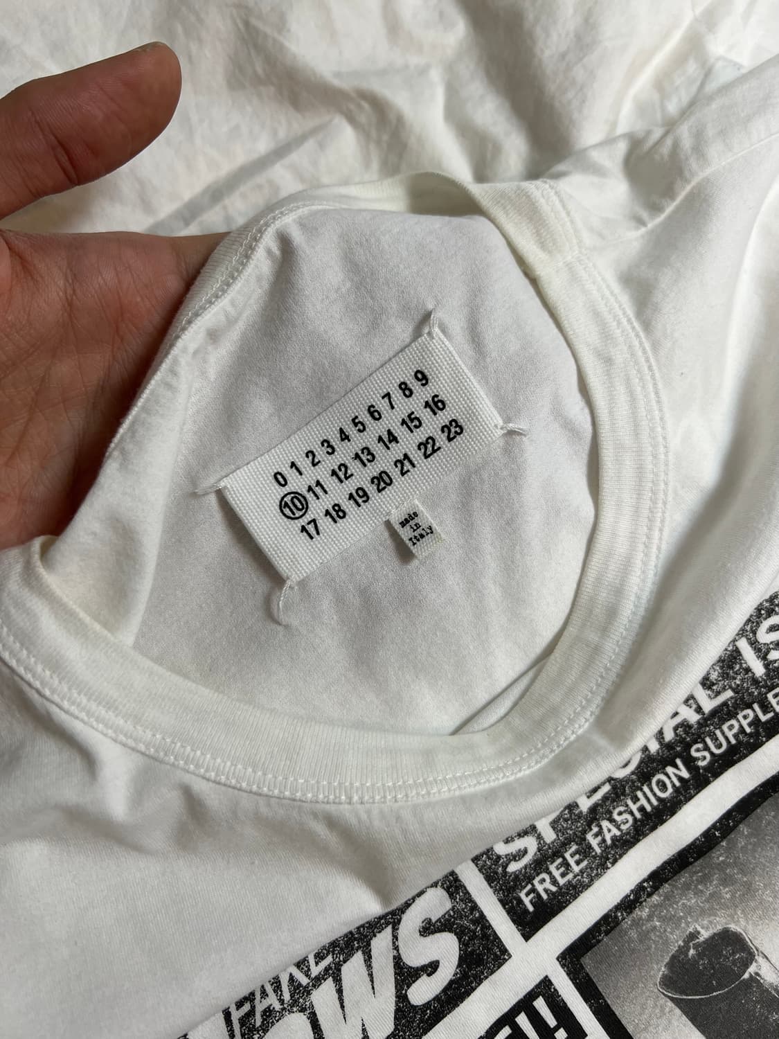 마르지엘라 타비 프린팅 반팔티셔츠 상품이미지3