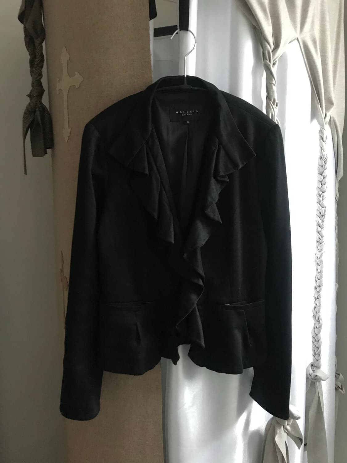 vintage frill black jacket 상품이미지5