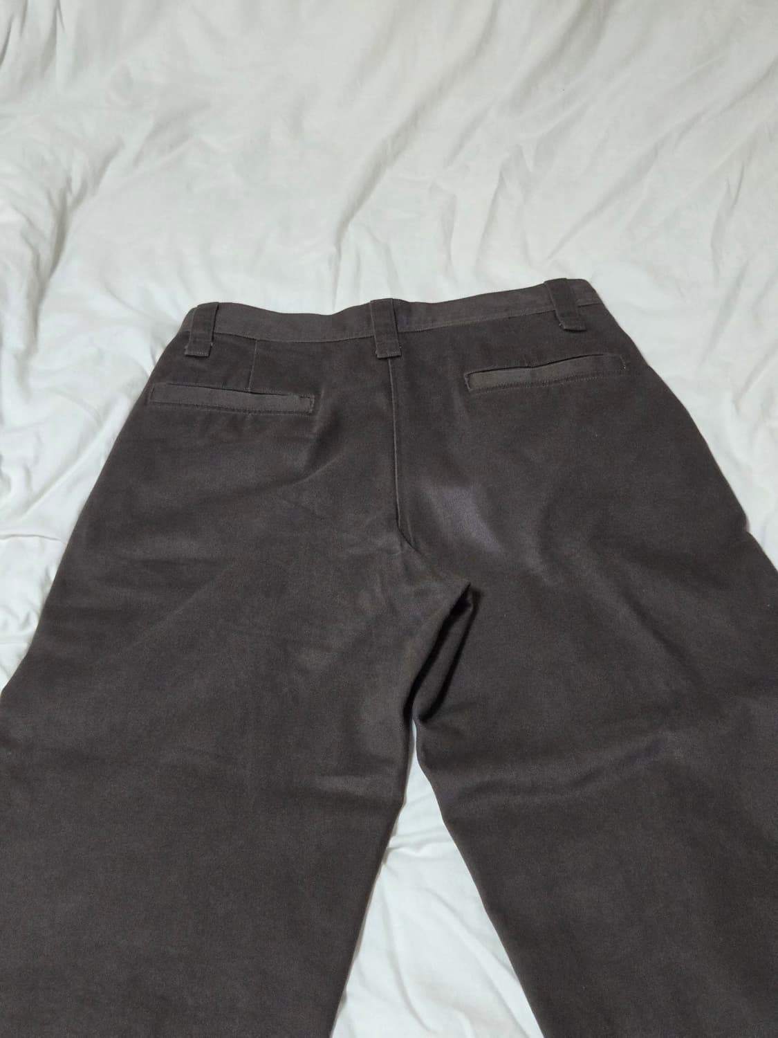 유니클로 U 와이드핏치노 다크브라운 76 상품이미지5