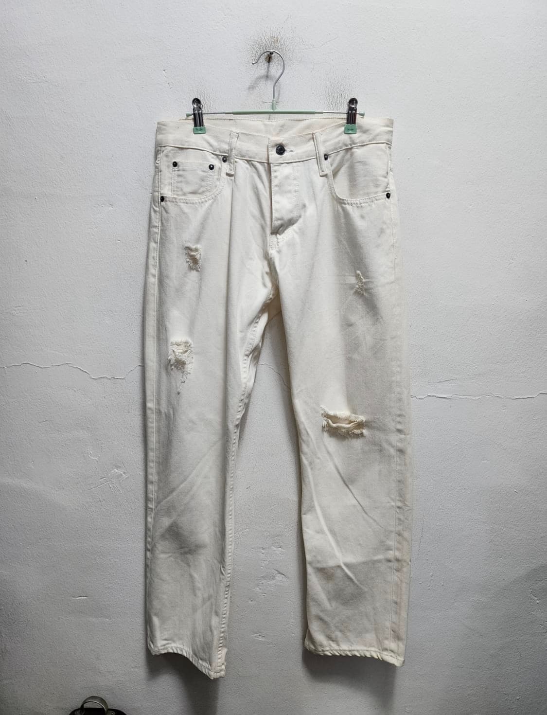 리바이스 514 화이트 데님팬츠 상품이미지2