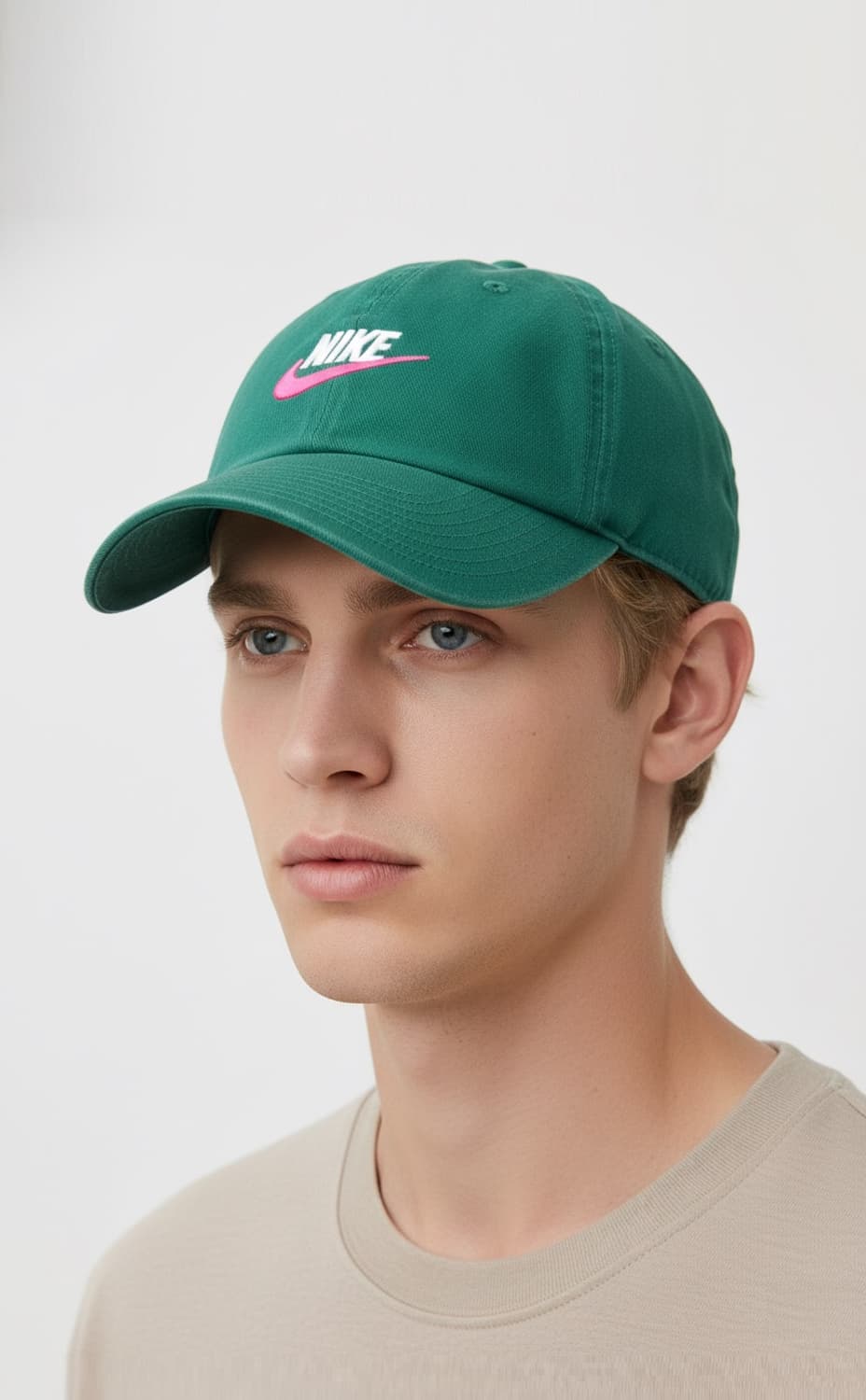 NIKE 나이키 초레어 헤리티지86 빈티지 그린/핑크 스우시 볼캡 모자 상품이미지2