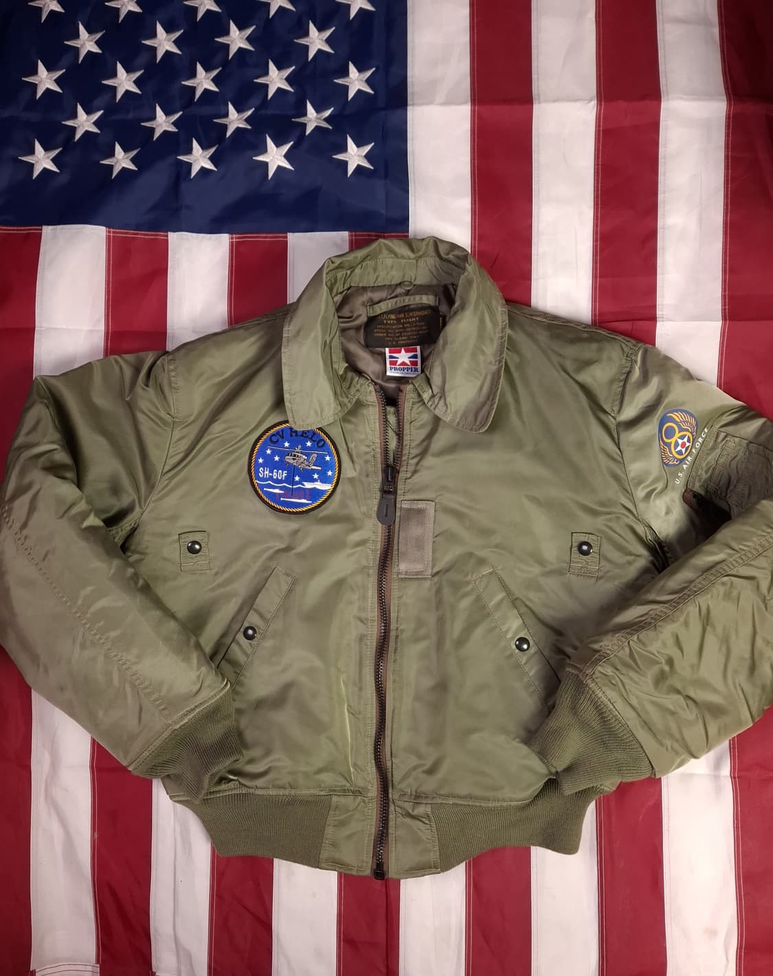 새제품급 프로퍼 미공군 B-15 TYPE 항공자켓 상품이미지1