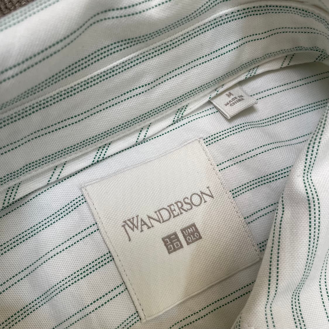 uniqlo jw앤더슨 스트라이프 크롭 셔츠 m  상품이미지3
