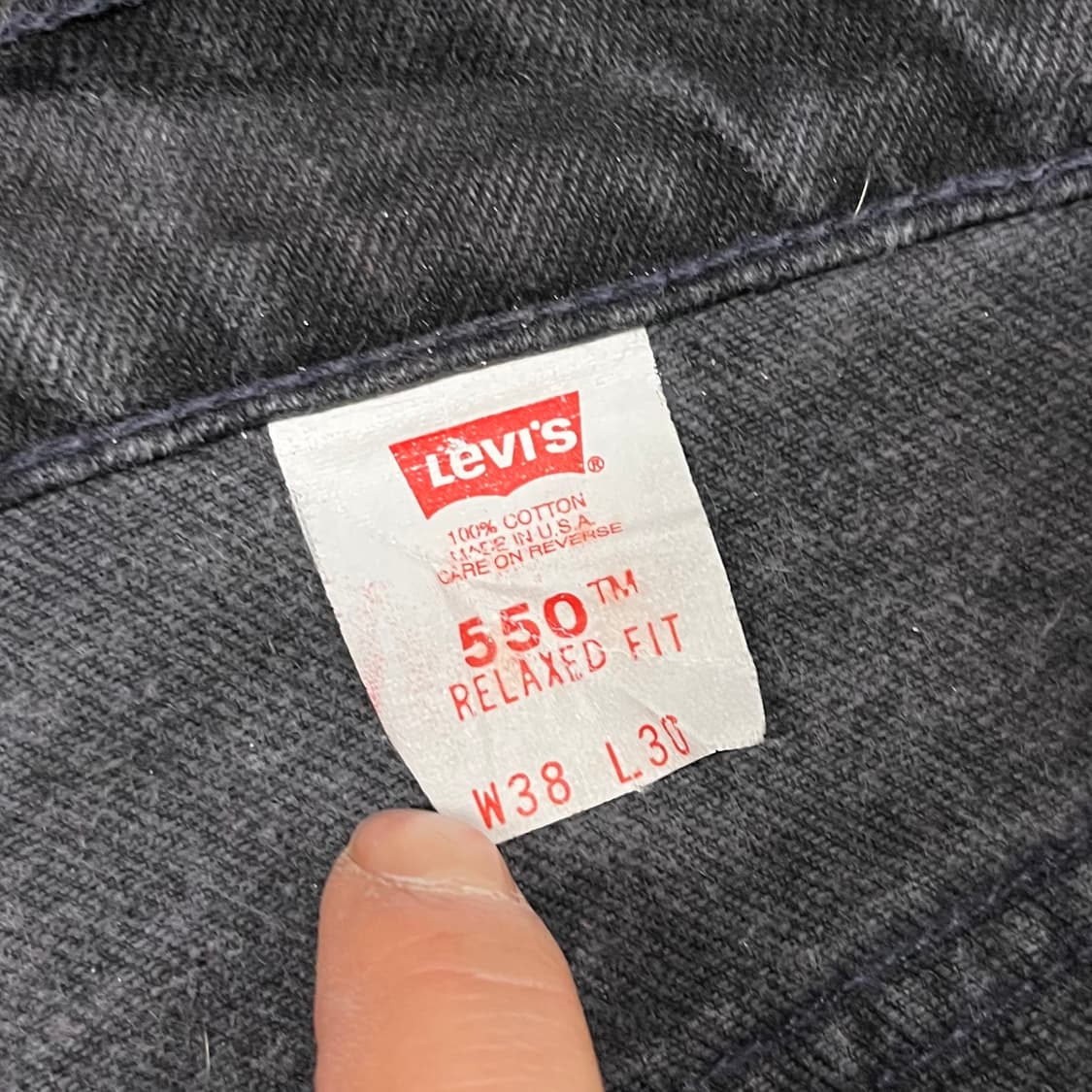 90s USA Levis550 오렌지탭 (37“) 상품이미지5