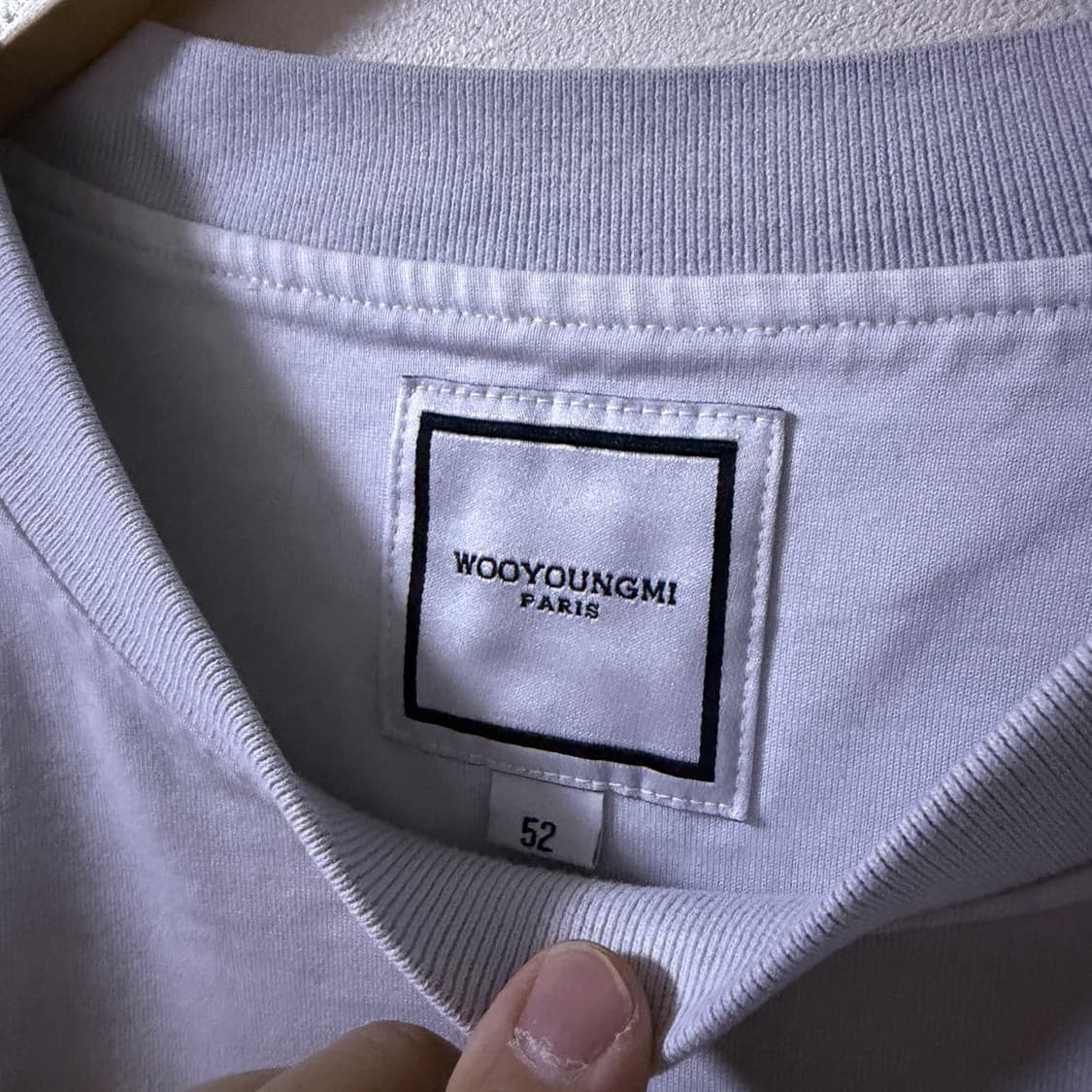 우영미 파리 남성 오버핏 플레이트 반팔티셔츠 52  상품이미지5