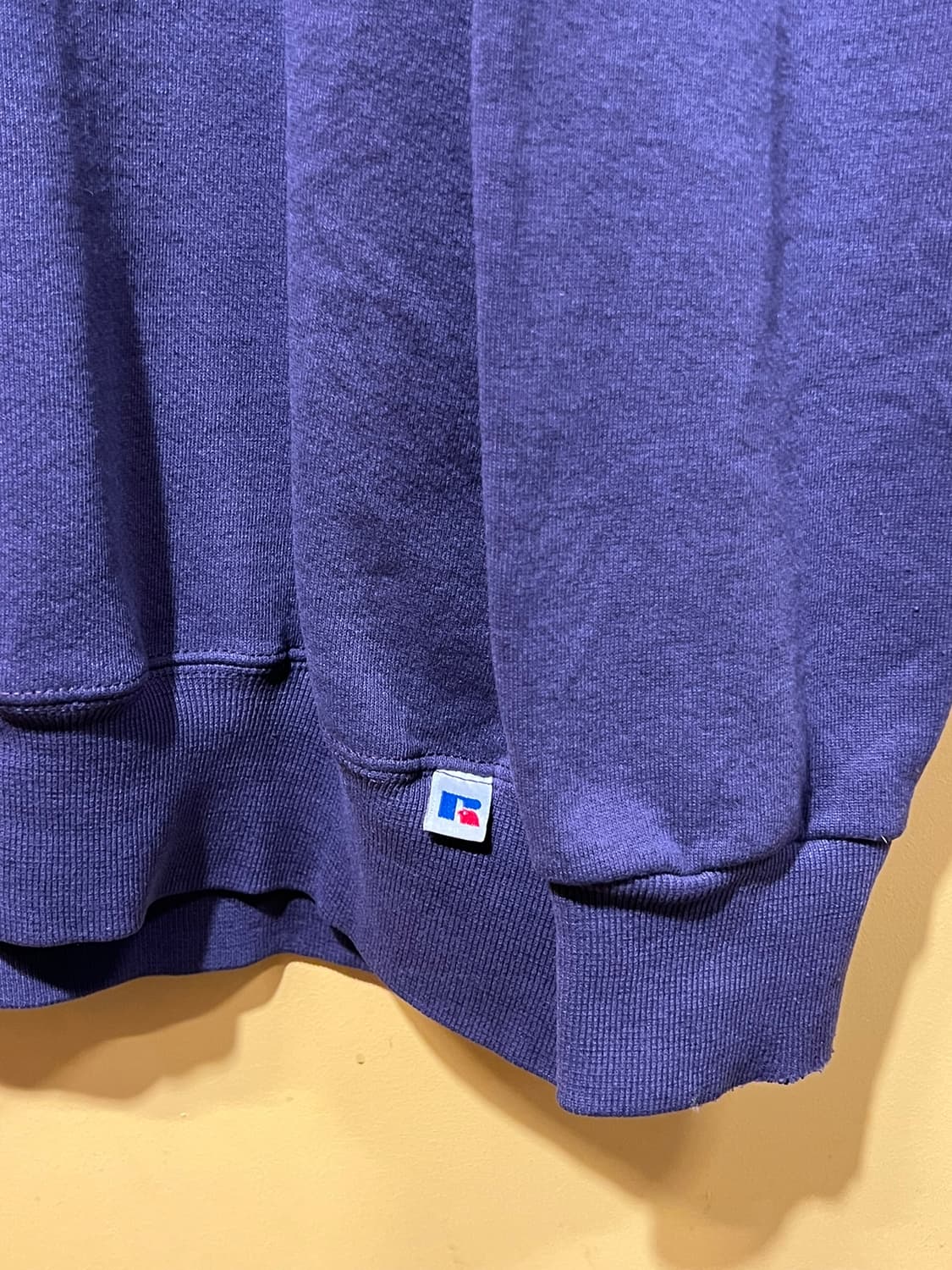 90's [XL] 러셀 애슬레틱 무지 스웻셔츠 퍼플 크루넥 빈티지 상품이미지7