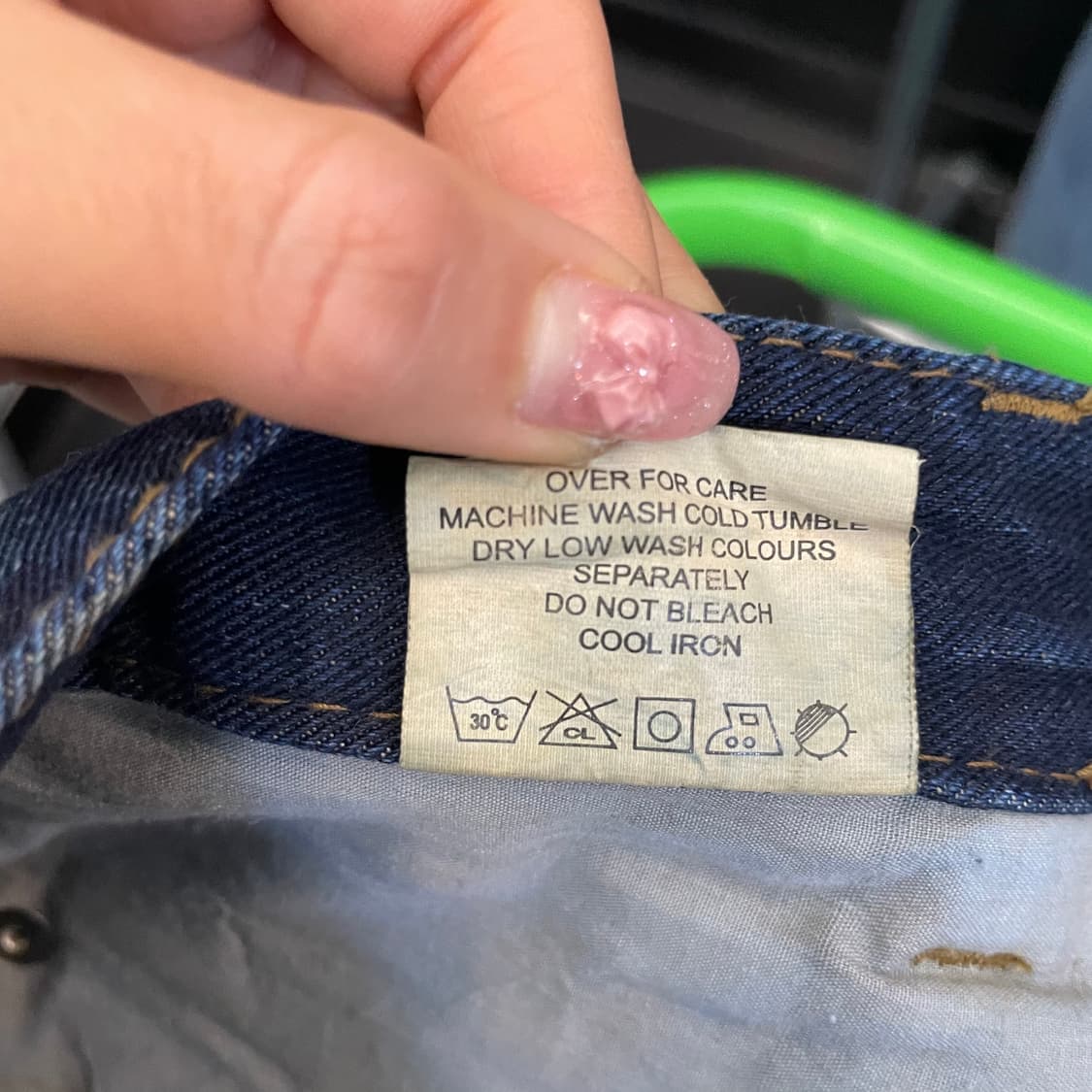 (29) 빈티지 y2k 샌드워싱 진청 데님 미니스커트 상품이미지5