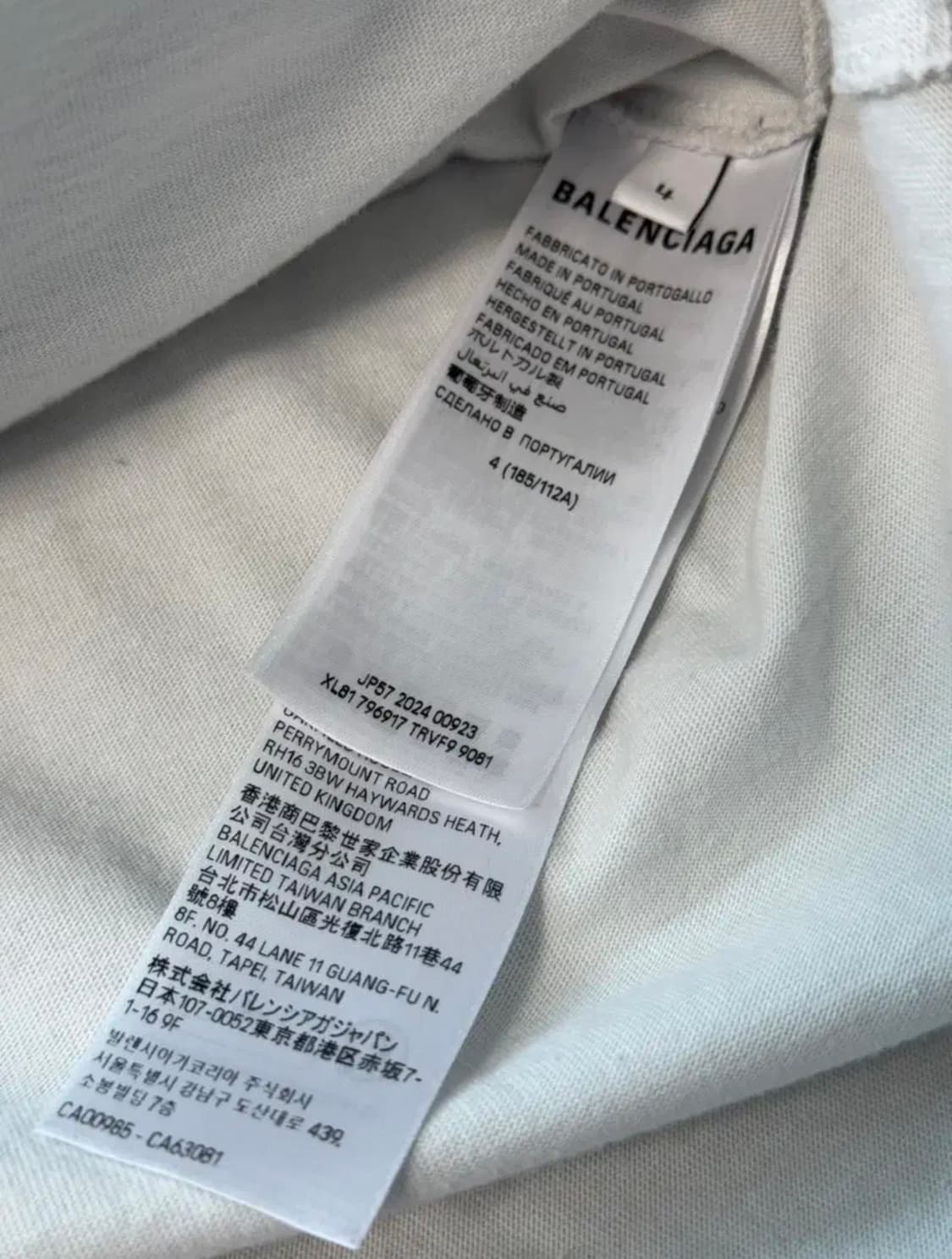 (4) 발렌시아가 오프화이트 AI 메탈 그래피티 티셔츠 롱슬리브 상품이미지4