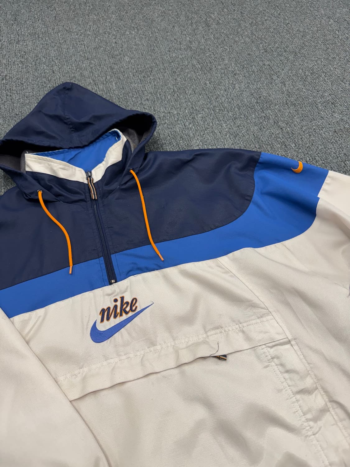 M)90’s 나이키 스우시 빈티지 올드스쿨 아노락점퍼 상품이미지2