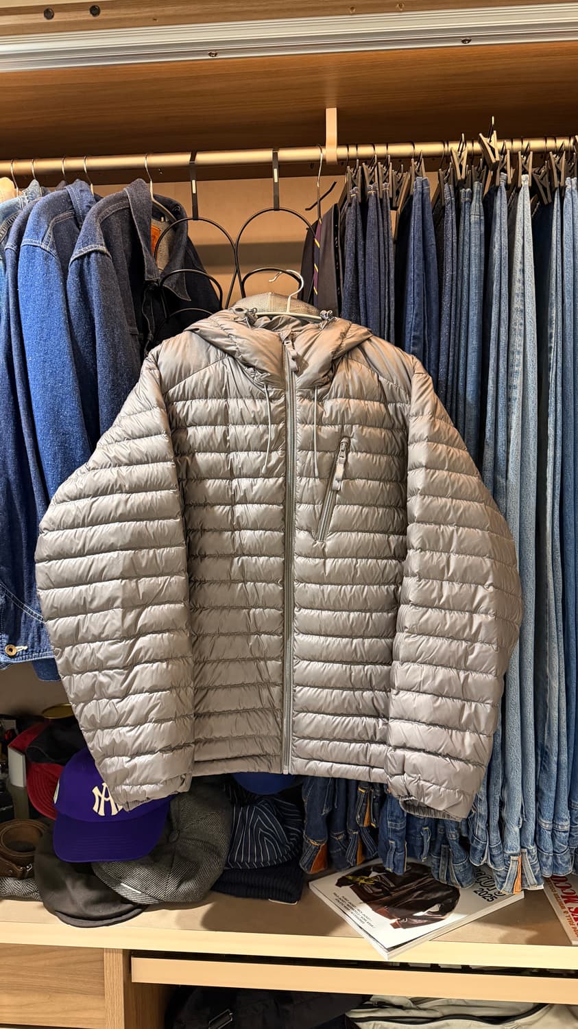 헤지스(HIS) 경량 패딩 구스다운 그레이 (L) 상품이미지2