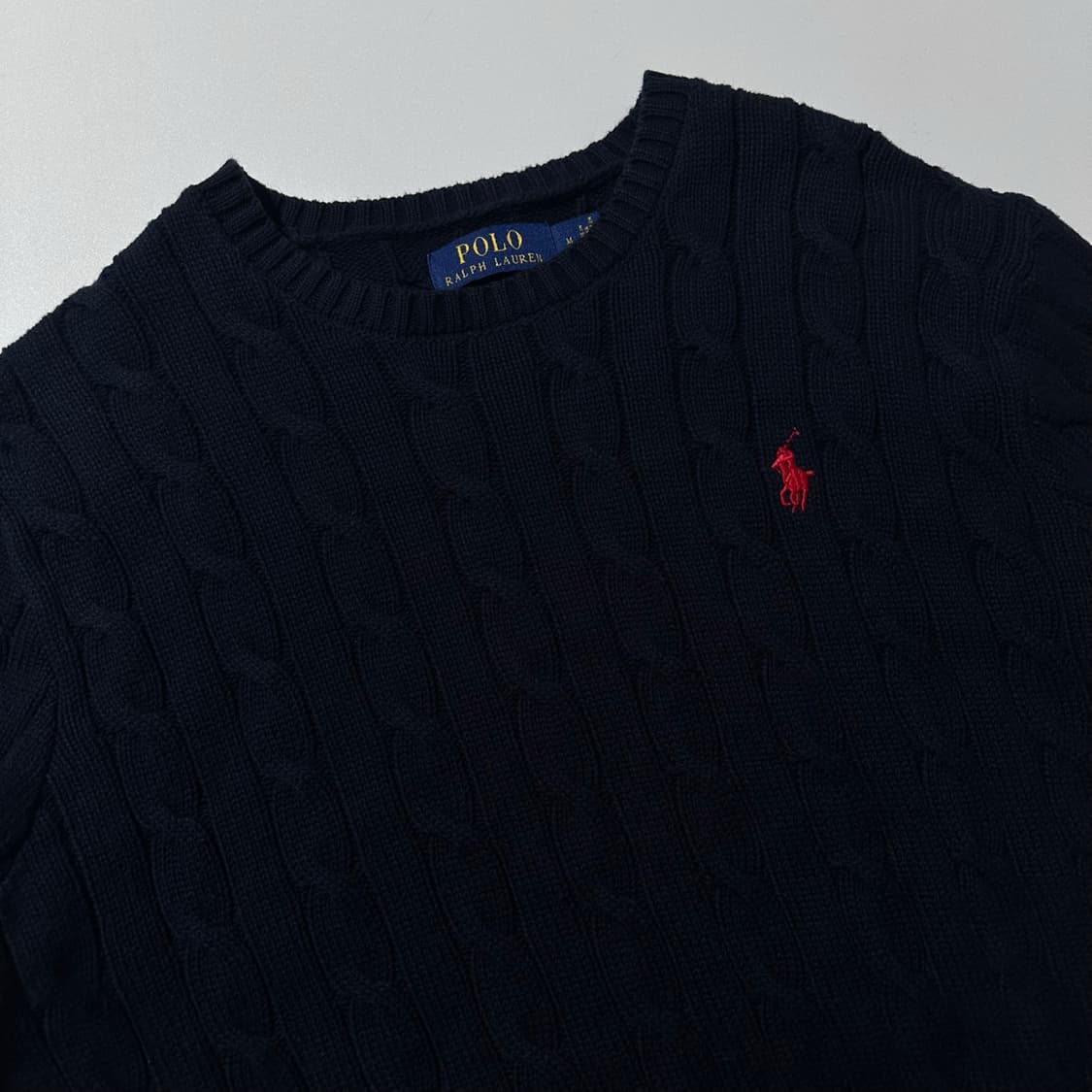 폴로 랄프로렌 케이블 라운드 니트 상품이미지3