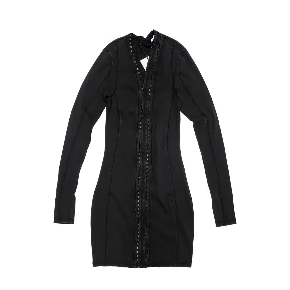 H&M 글렌마틴스 * 리브드 미니 드레스 * 블랙 * S 상품이미지2