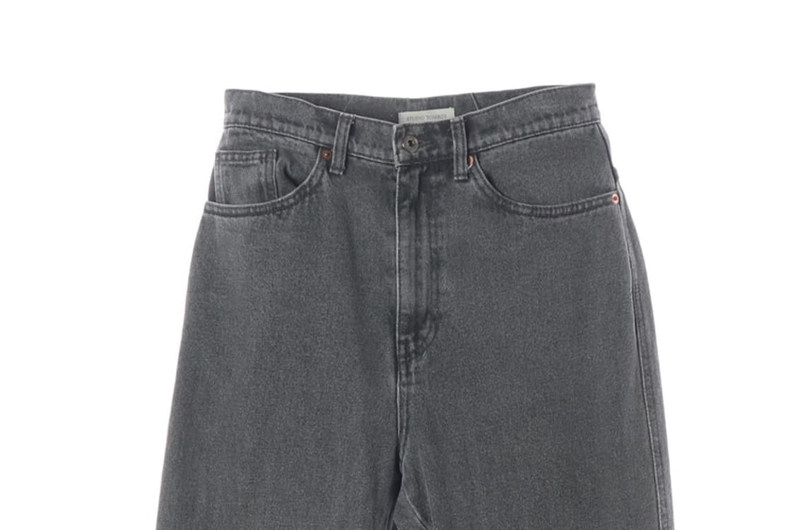 스튜디오 톰보이 흑청 스트레이트 데님 팬츠 상품이미지3