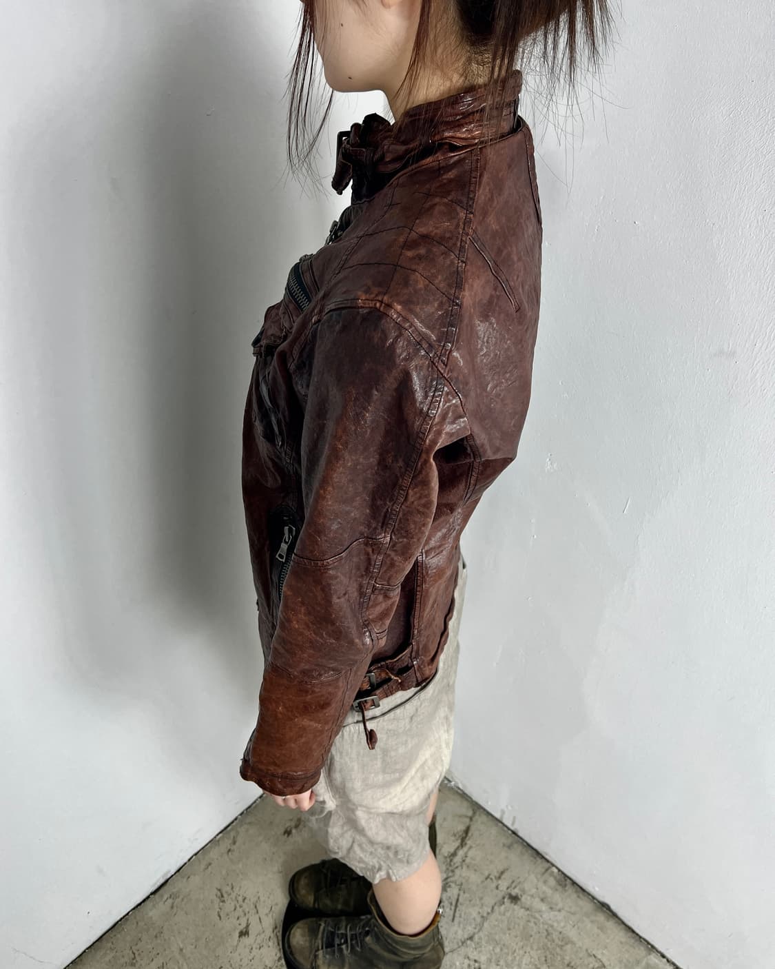 토네이도 마트 (Tornado Mart) 고트 스킨 레더 자켓 상품이미지4