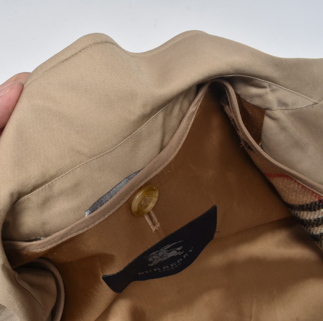 90S 버버리 트렌치 코트 여성 UK12 N0768 상품이미지7