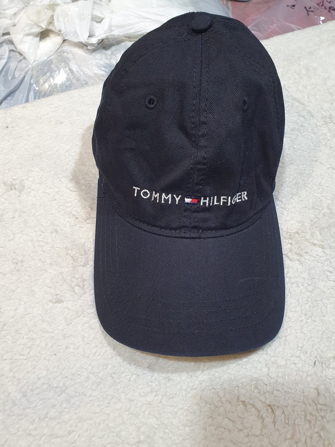 타미힐피거 블랙 볼캡 모자 상품이미지1