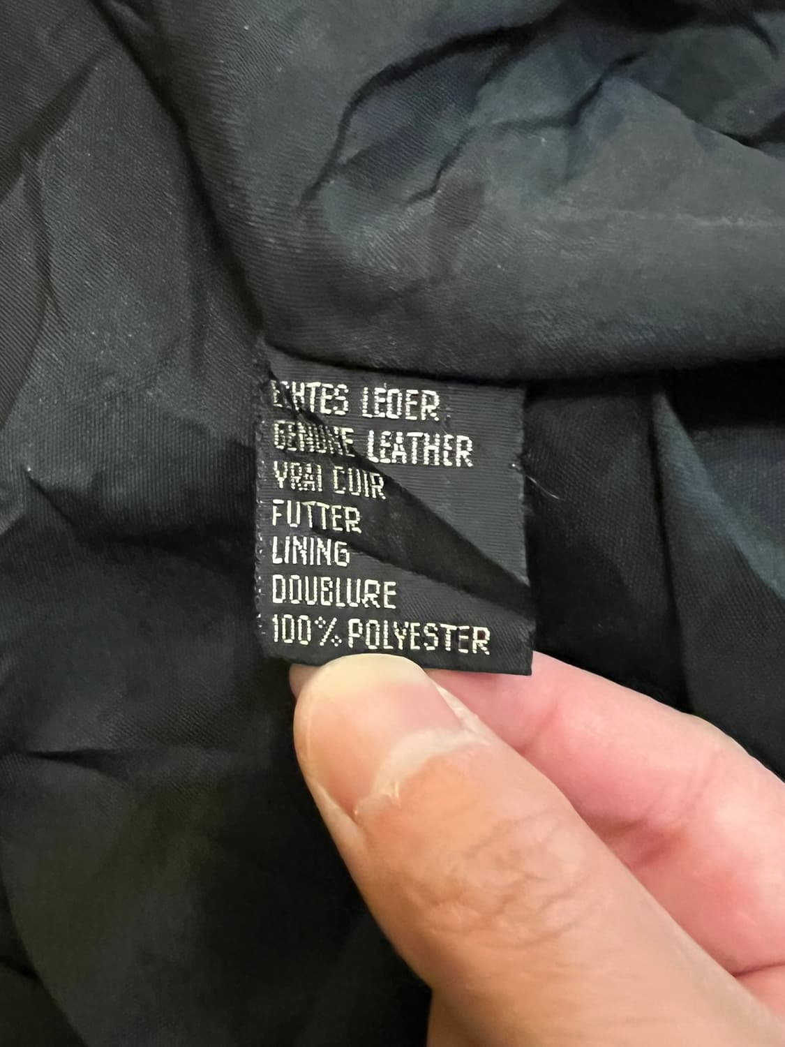 90's [XL] 이스트팩 빈티지 리얼레더 블랙 봄버 가죽 자켓 상품이미지10