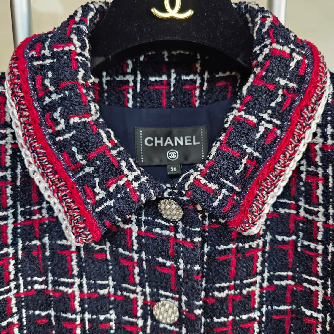 [정품] 샤넬 20P 제니/코마츠나나 착용 트위드 원피스 (36) 상품이미지2