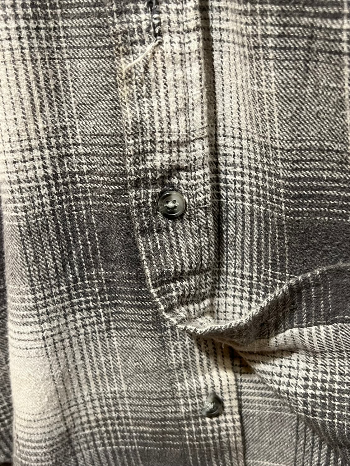 [S] 디스트레스드 데미지 체크 플란넬 셔츠 상품이미지6