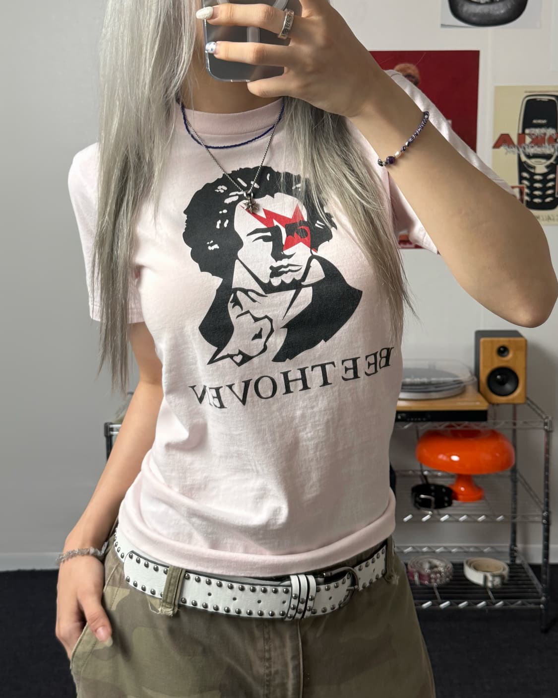 베이프 00s 베이프 스타 베토벤 반팔 티셔츠 상품이미지1