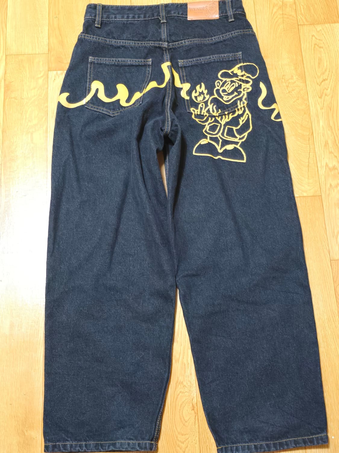 위캔더스 DWARF DENIM PANTS (BLACK) 상품이미지1