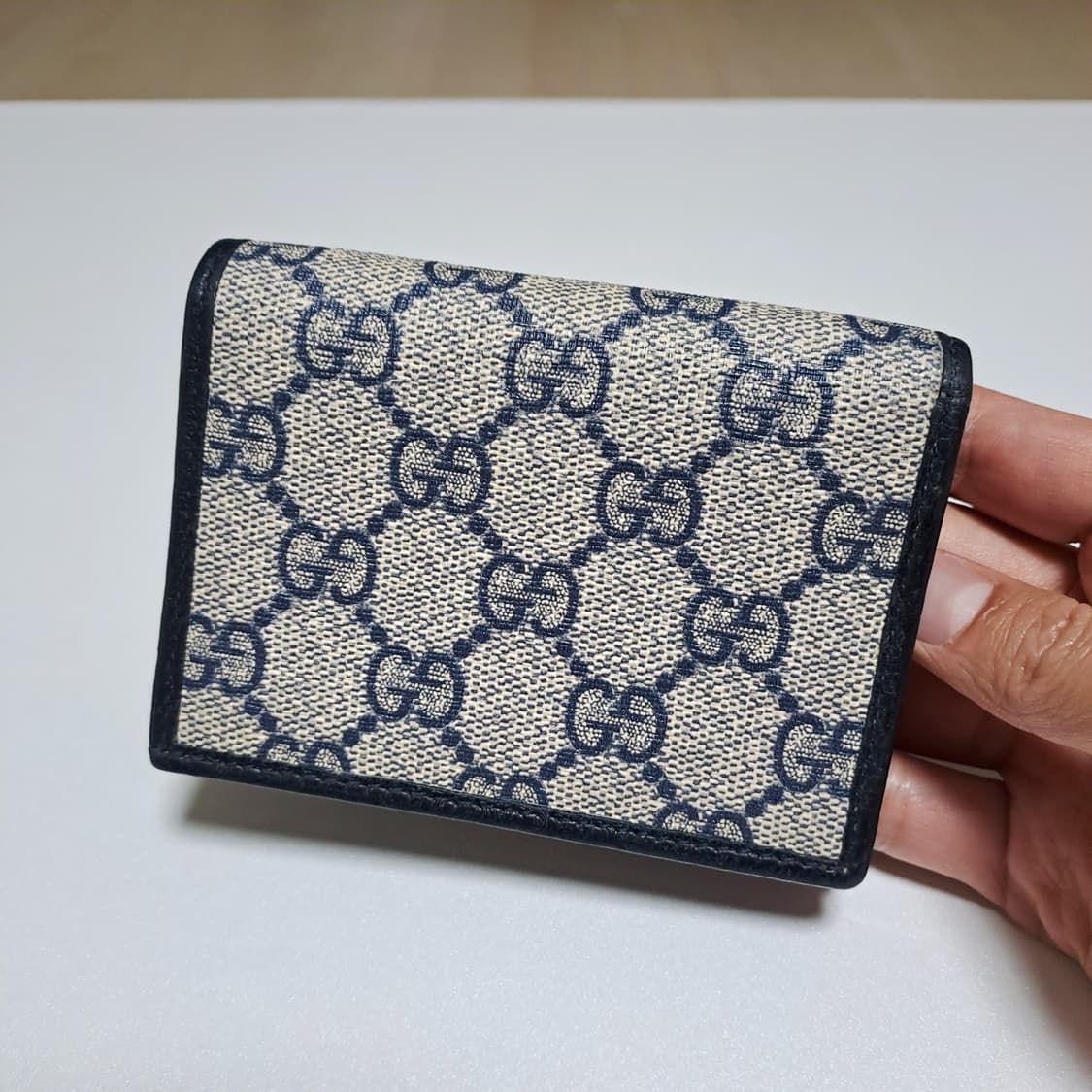 [100%/정품] 구찌 홀스빗 네이비 은장 지갑, 구찌지갑,구찌카드지갑 상품이미지4