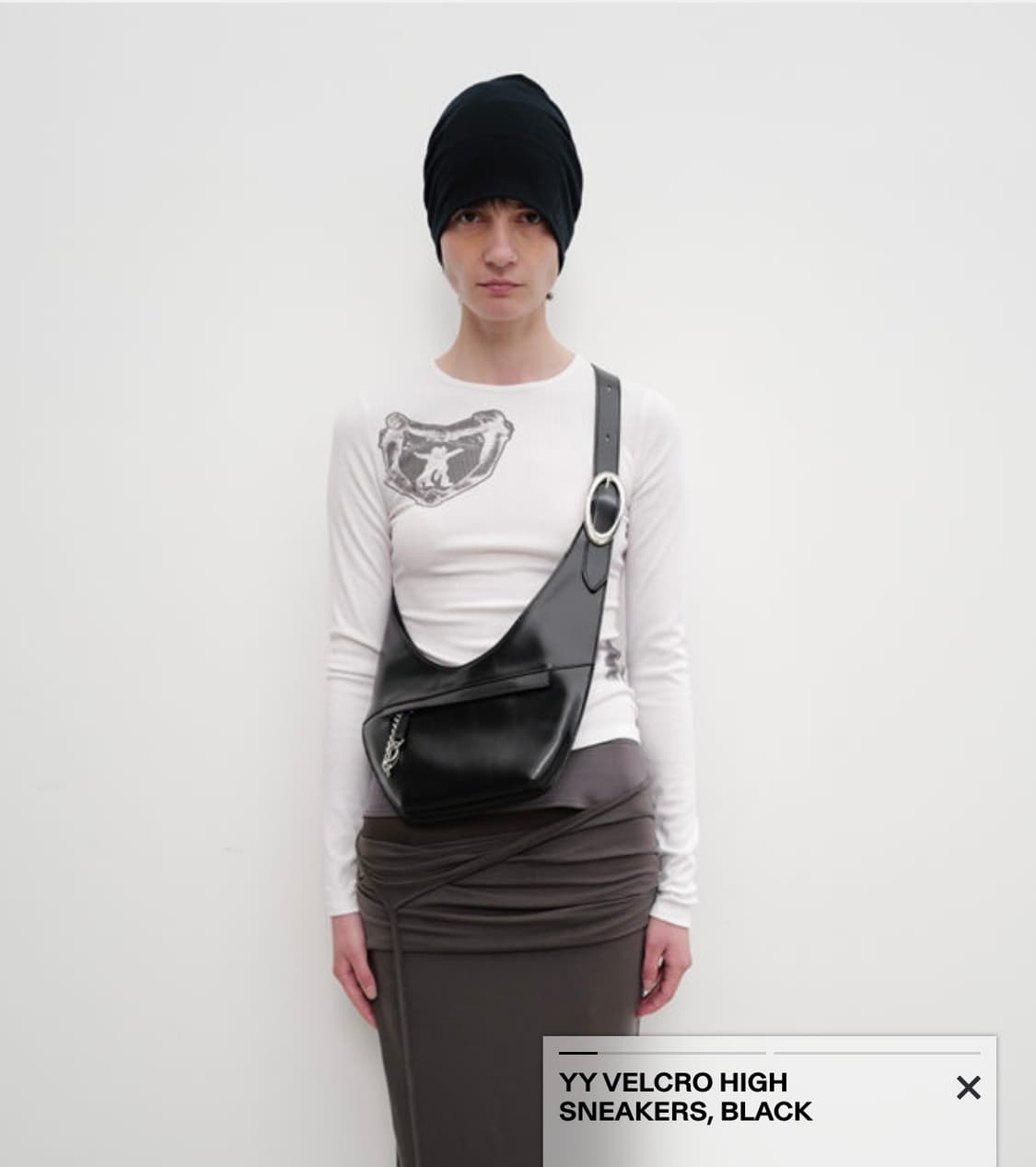 OpenYY Jersey Slouchy Beanie Black 상품이미지1
