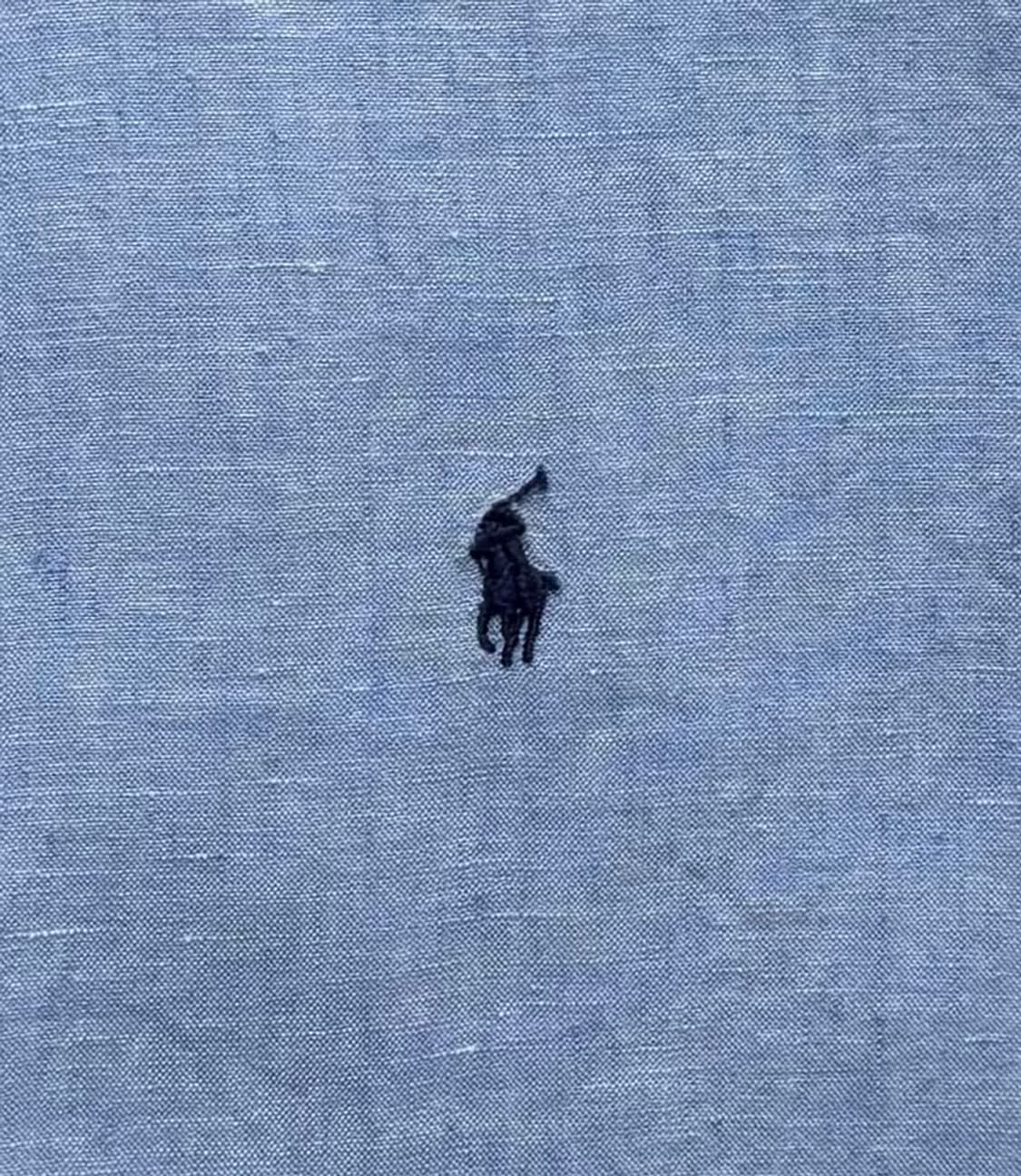 Polo 폴로랄프로렌 QR 린넨 반팔 셔츠 상품이미지3