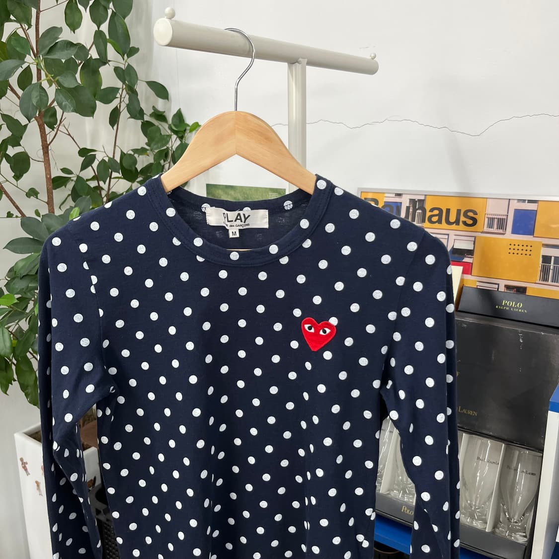 꼼데가르송 도트 롱슬리브 M 상품이미지2