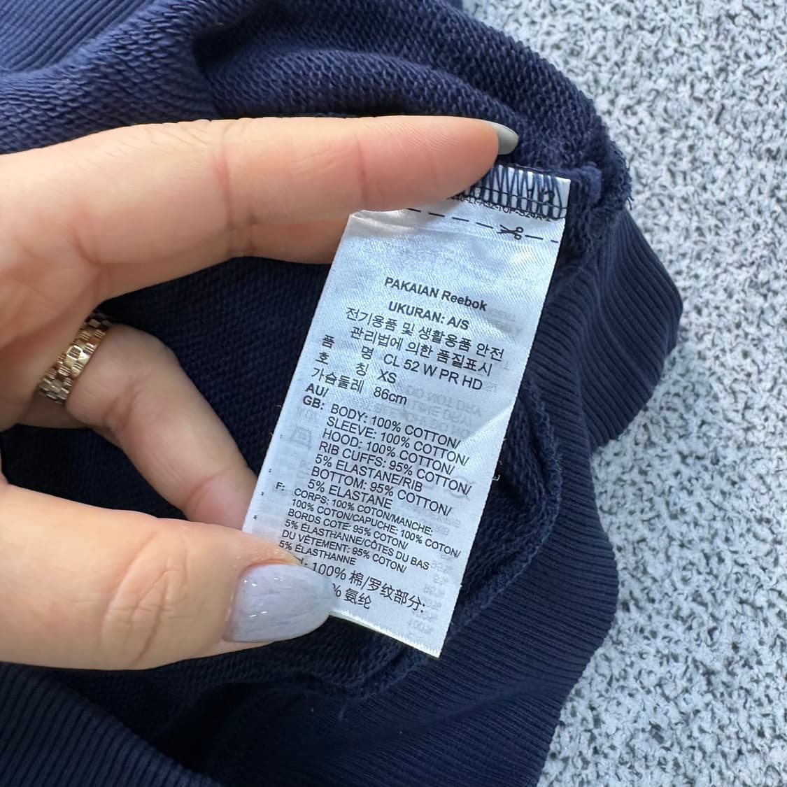 XS 리복 오아이오아이 콜라보 후드티 0309J 상품이미지6