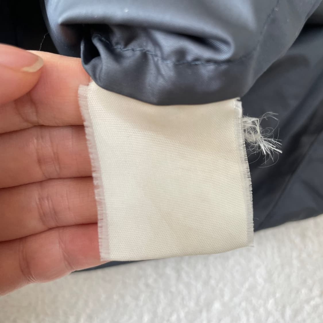 110 입생로랑 올드스쿨 백로고 바람막이 블루종 자켓 상품이미지5