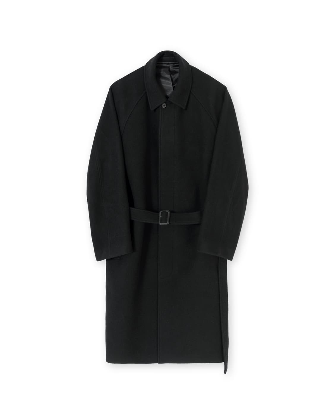 브라운야드 퓨어 울 벨티드 코트 블랙 4사이즈 팝니다 상품이미지3