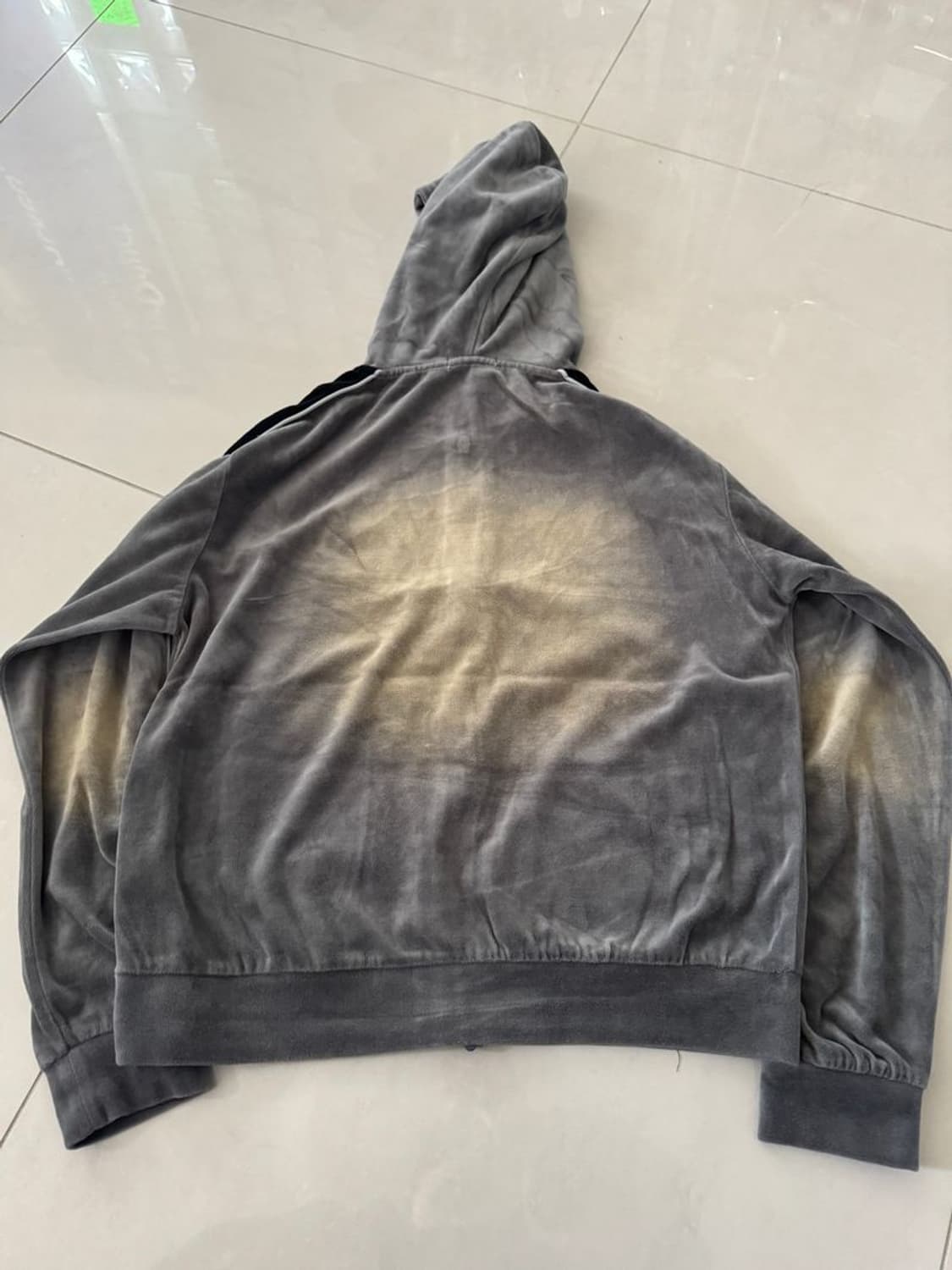 VINTAGE LIKE VELOUR ZIP HOODIE 벨벳 지퍼 후드티 상품이미지4