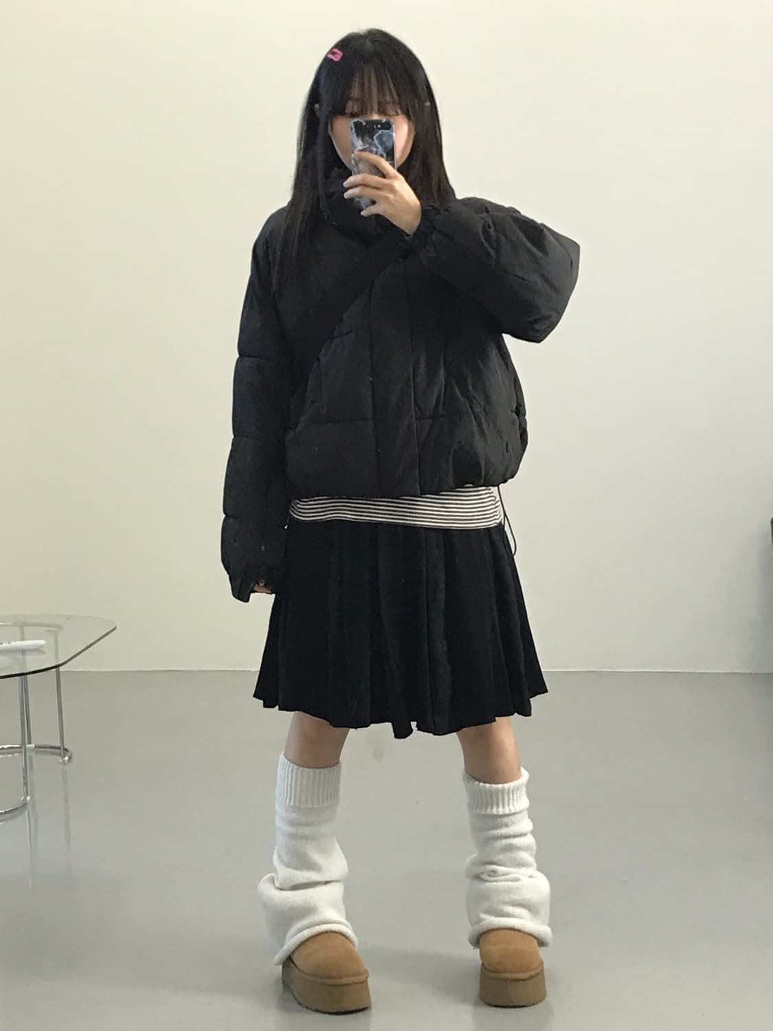 Murua Poly High Neck Puffer Jackets 상품이미지2