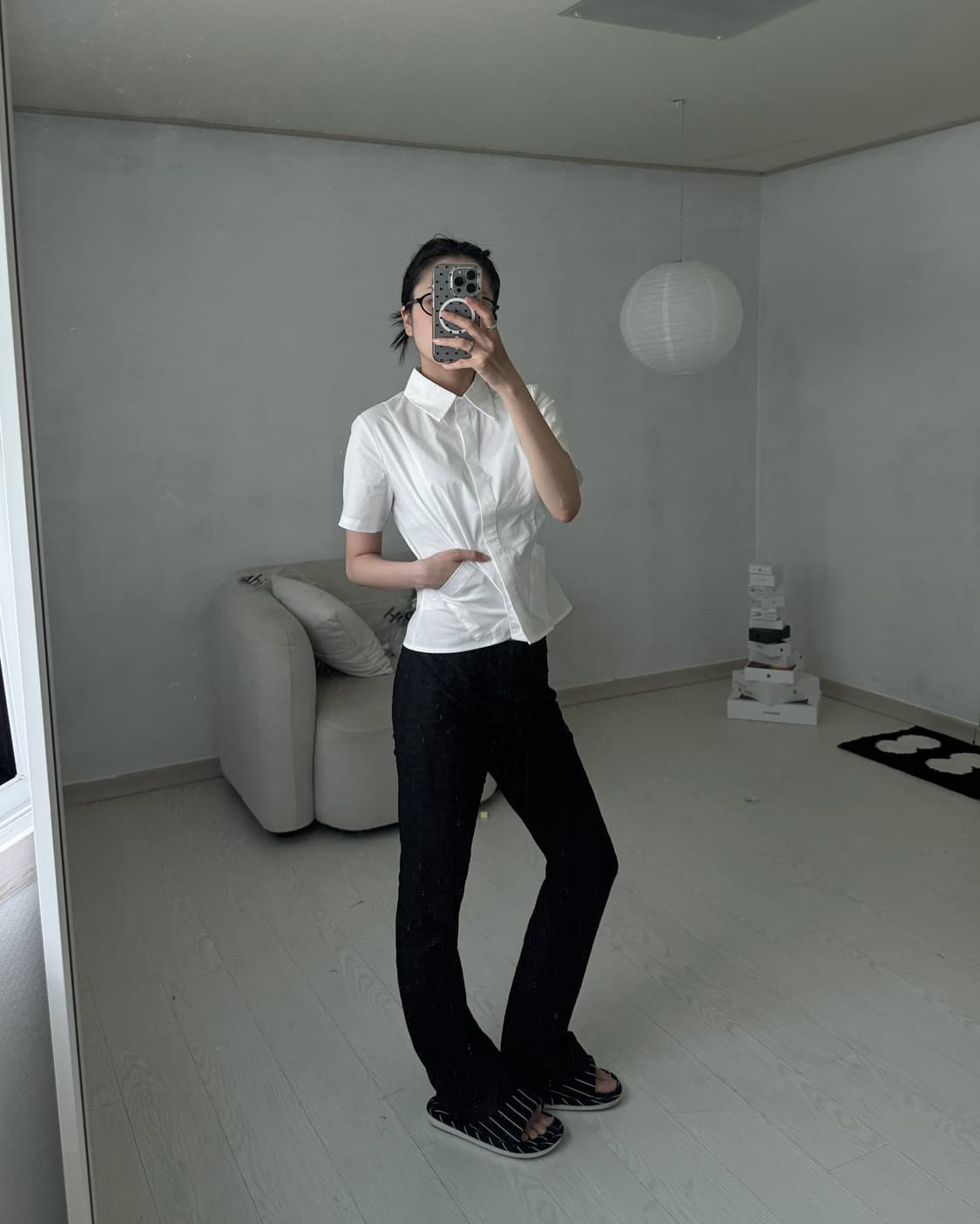 아쎄이 부츠컷 팬츠 상품이미지1