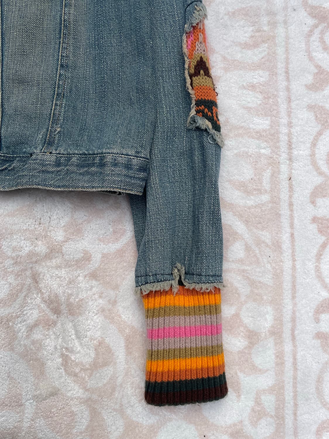 Vintage Hippie Custom Denim Jacket  상품이미지3