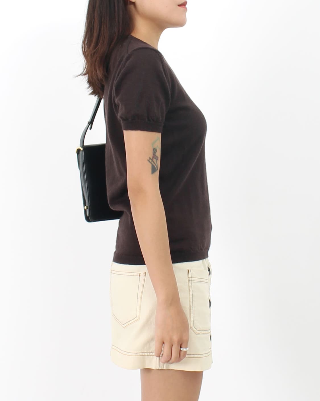 버버리 빈티지 울 로고 니트 반팔 티셔츠 상품이미지9