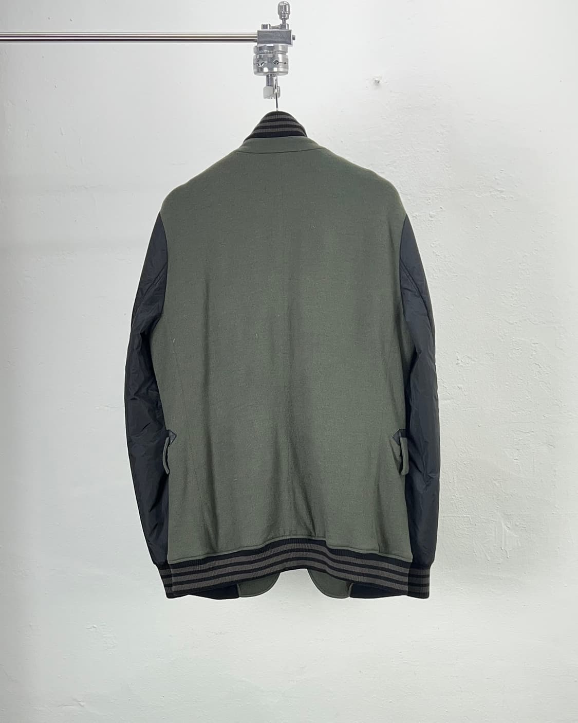 Y-3 스위칭 카키 믹스 하이브리드 블레이저 바시티 울 자켓 상품이미지6