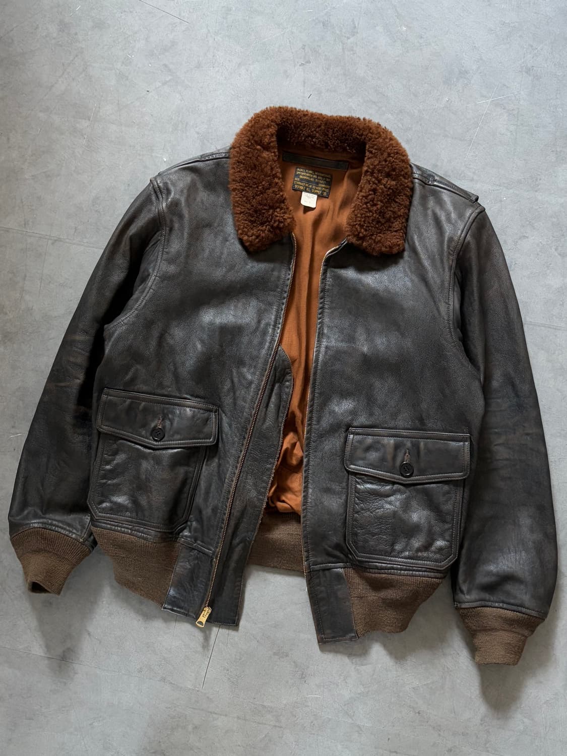 RRL 더블알엘 블랙 쉐르파 플라이트 자켓 상품이미지3