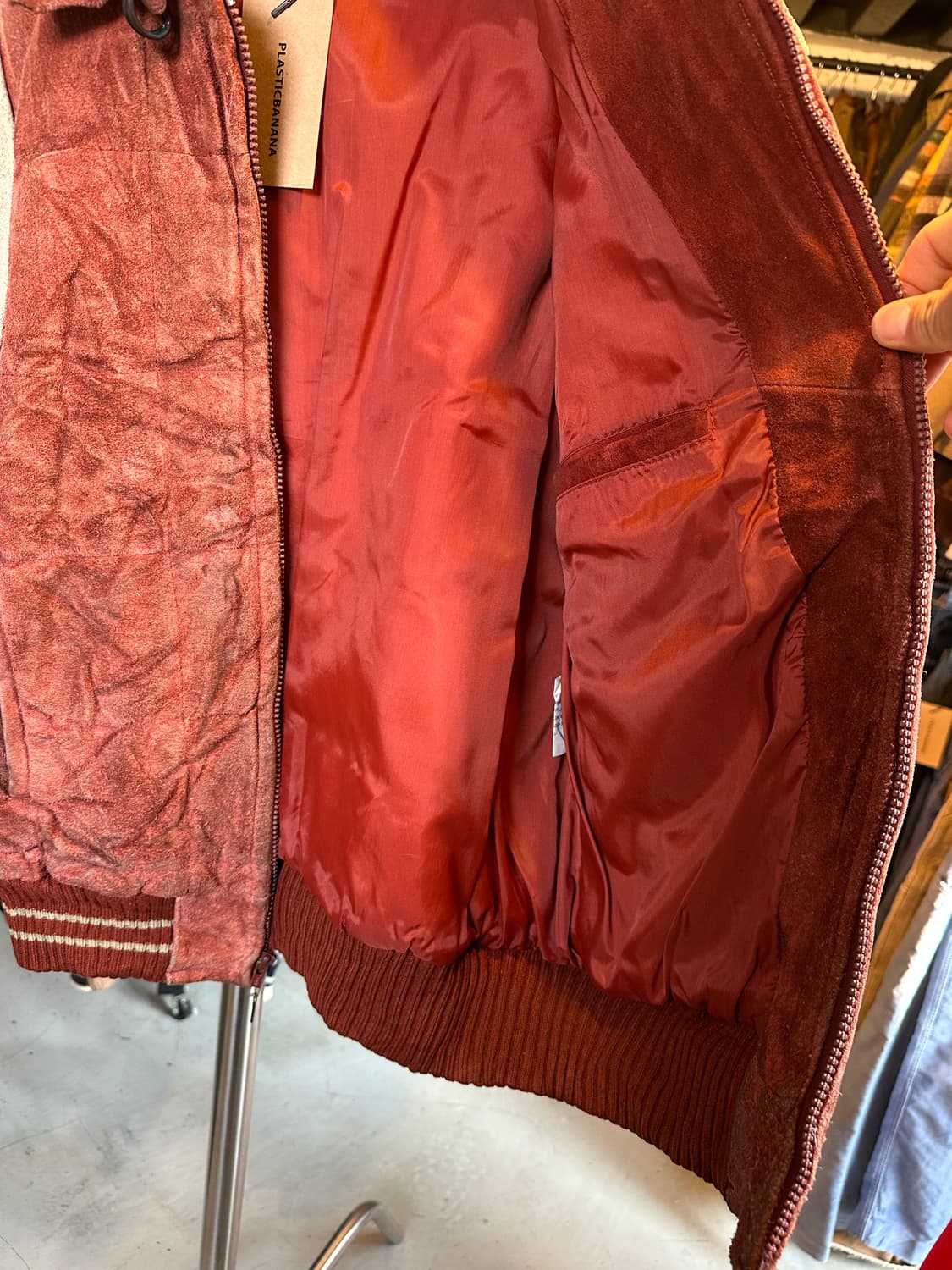 Old 헤비 리얼 레더 스웨이드 모터사이클 레이싱 자켓 상품이미지8