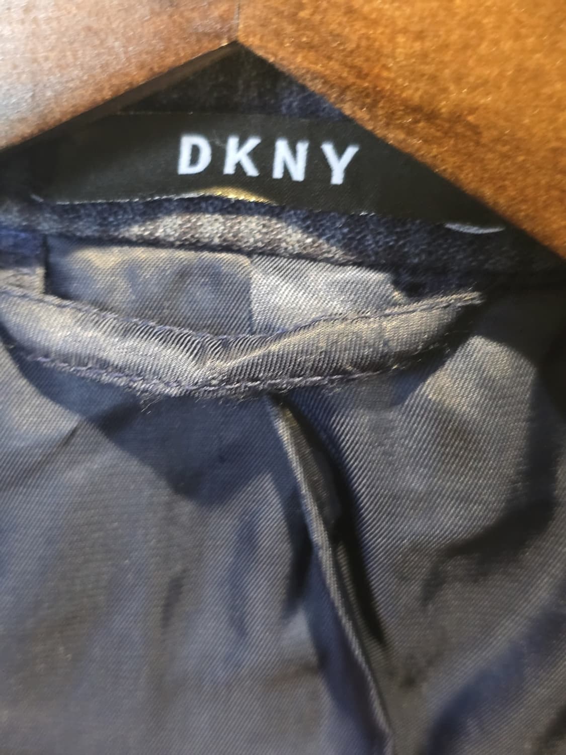 DKNY 투버튼 네이비 체크 블레이저  자켓 상품이미지2