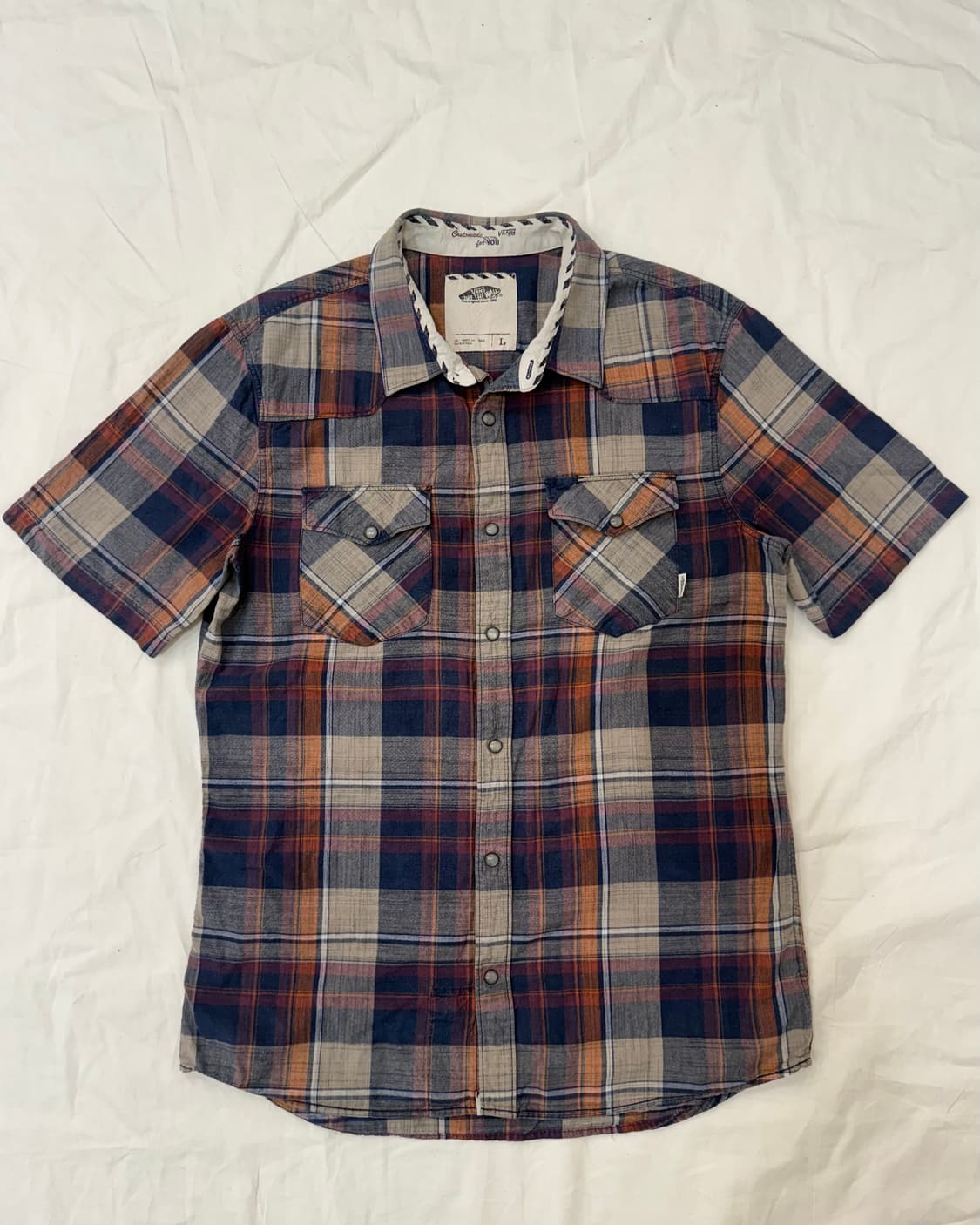 VANS 웨스턴 체크 반팔 셔츠 상품이미지4