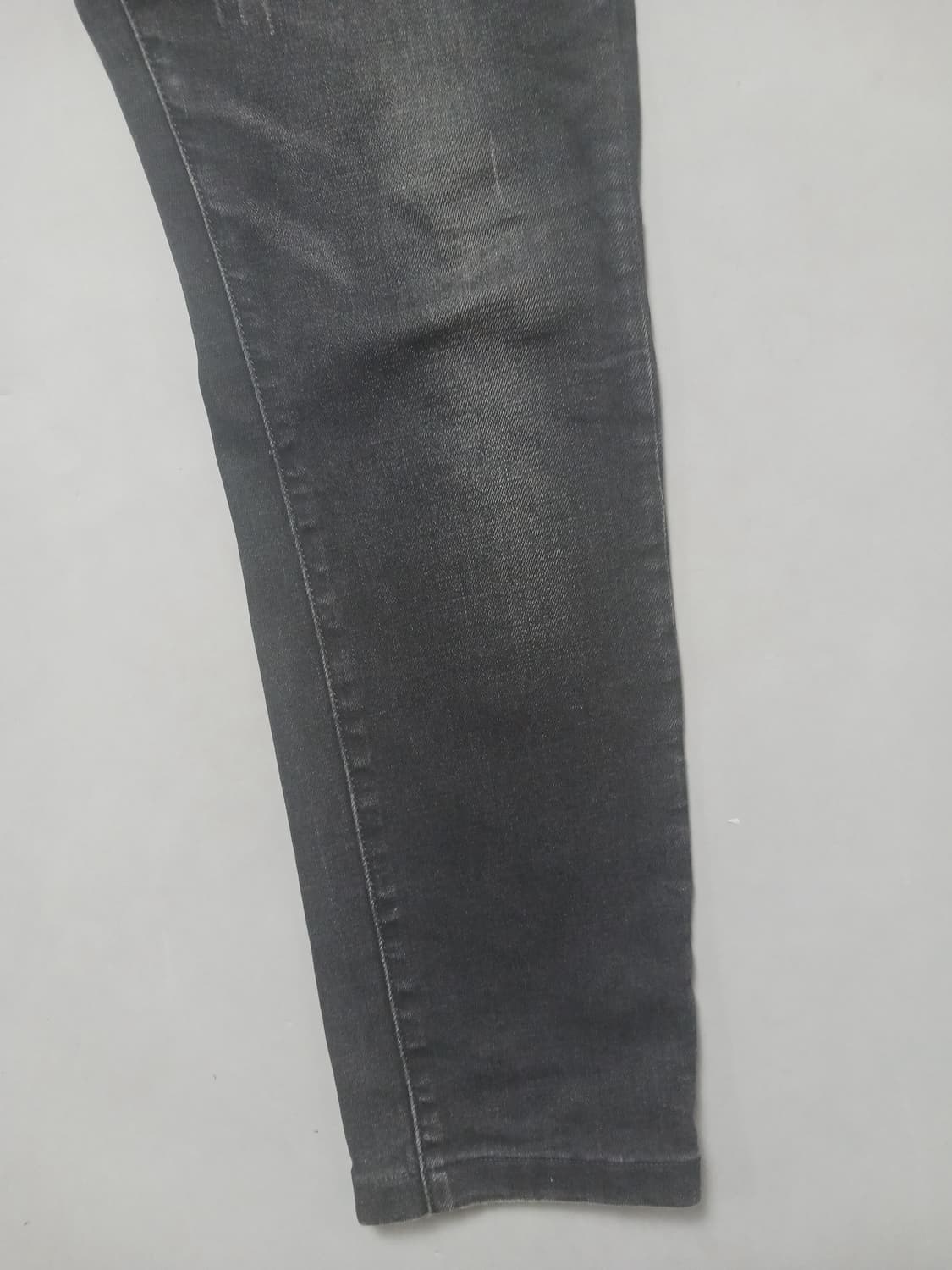 [32] 아르마니진스 데미지 슬림 블랙진 청바지 상품이미지5