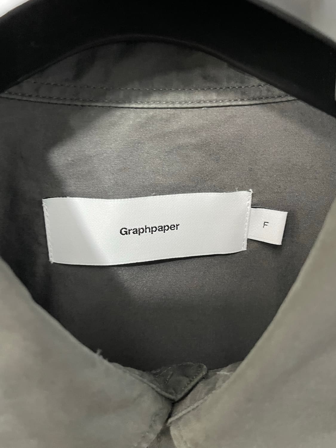 그라프페이퍼 반팔 셔츠 F 그레이 상품이미지4