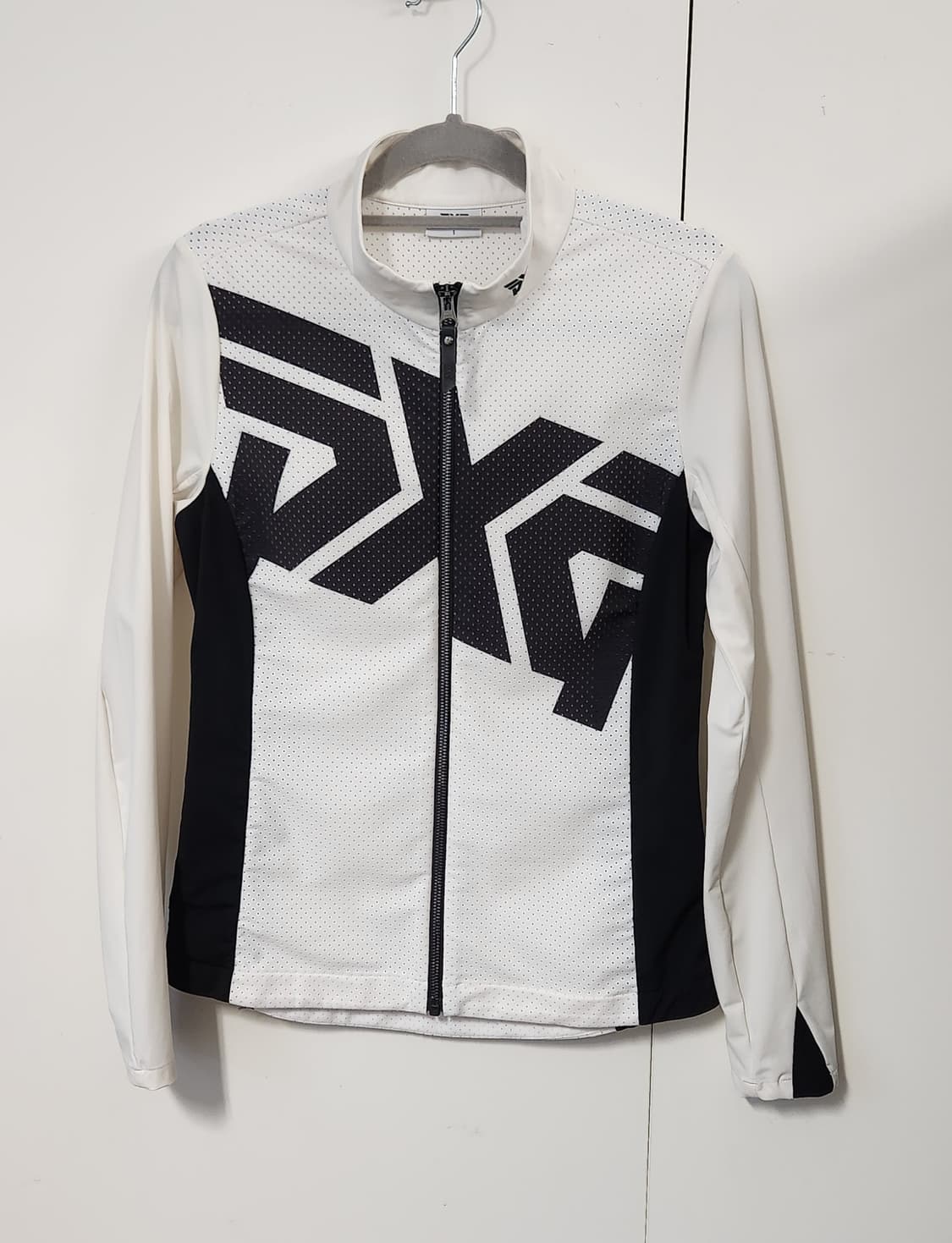 PXG 화이트 블랙 바람막이 자켓 S 상품이미지1