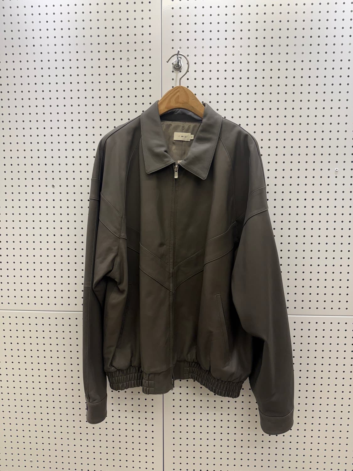 I AM I 레더 블루종 자켓  상품이미지2