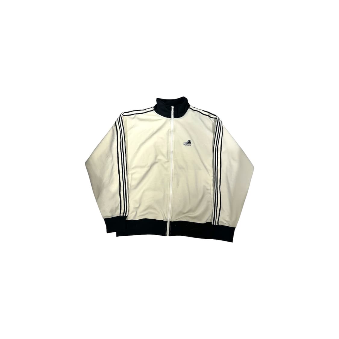 컨버스 일본판 아이보리 블랙 사이드 라인 트랙탑 져지 L 상품이미지5