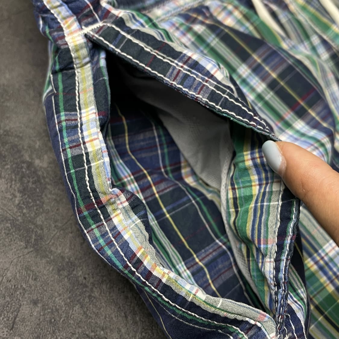 RALPH LAUREN 00s 랄프로렌 체크 스윔 하프팬츠 A01223 상품이미지5