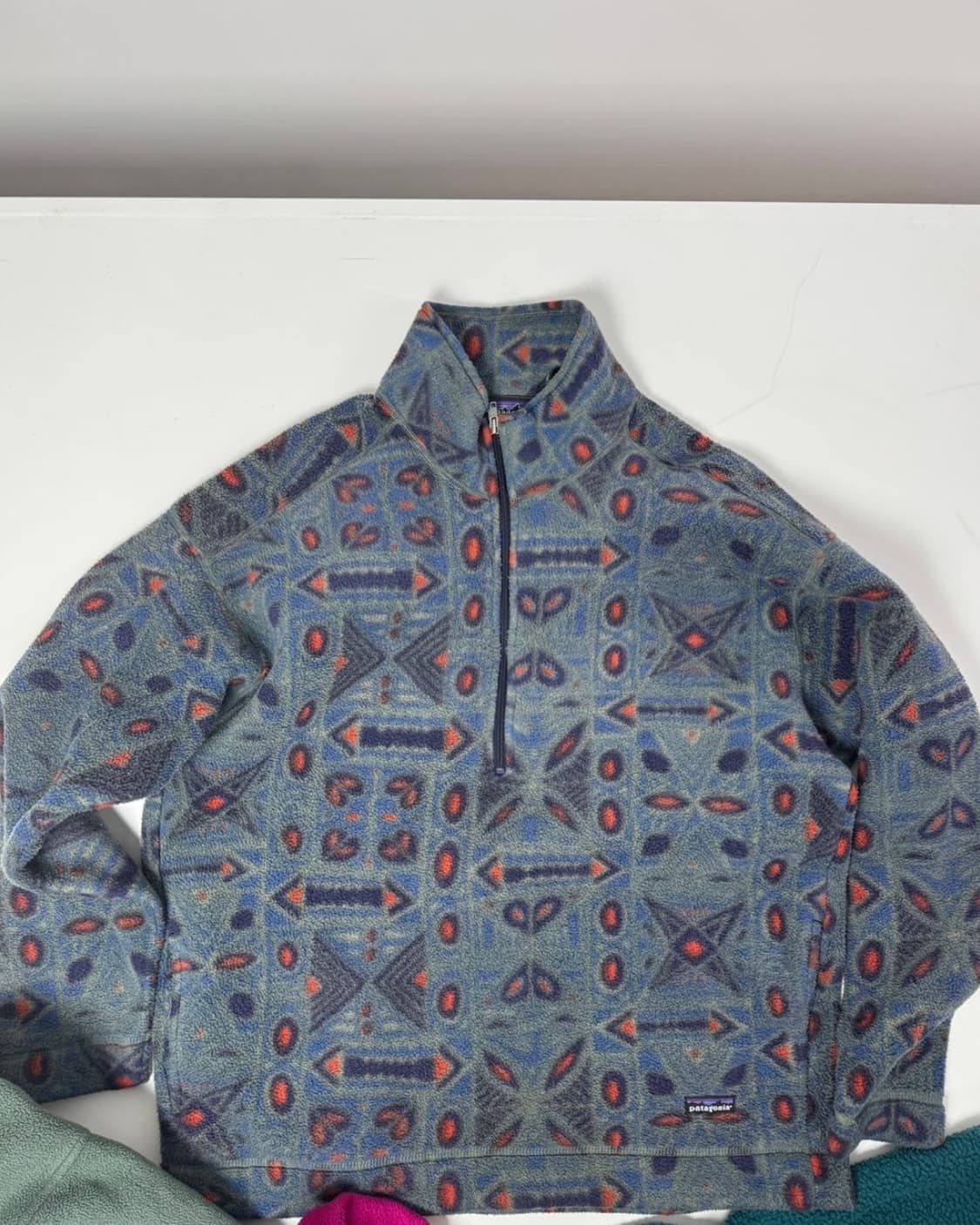 (Rare) 93년 파타고니아 눈없는산 토템 신칠라 플리스 XL사이즈 상품이미지5