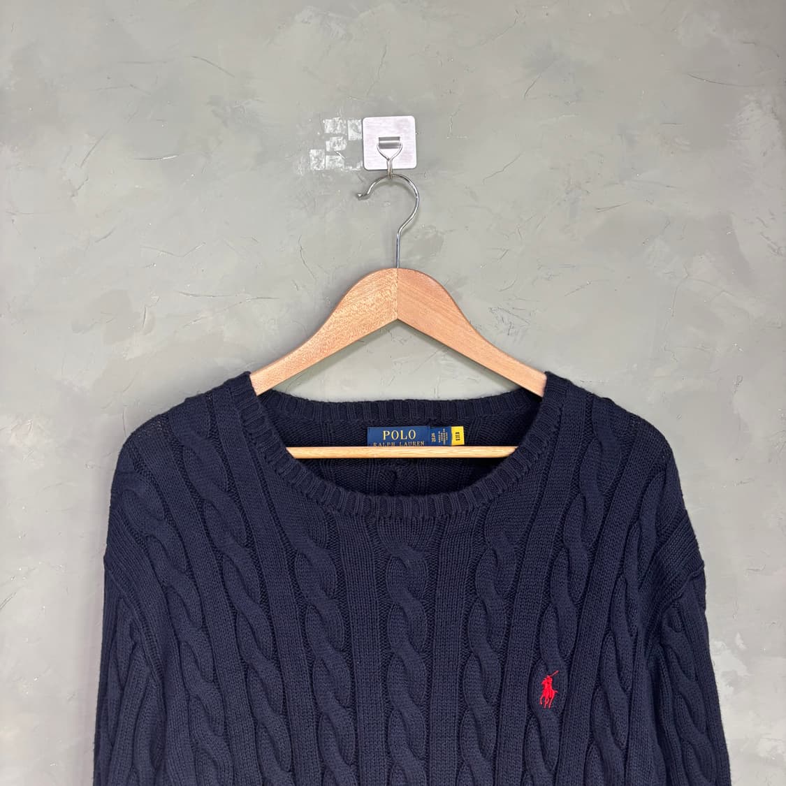 폴로 랄프로렌 꽈배기 니트 네이비 상품이미지3